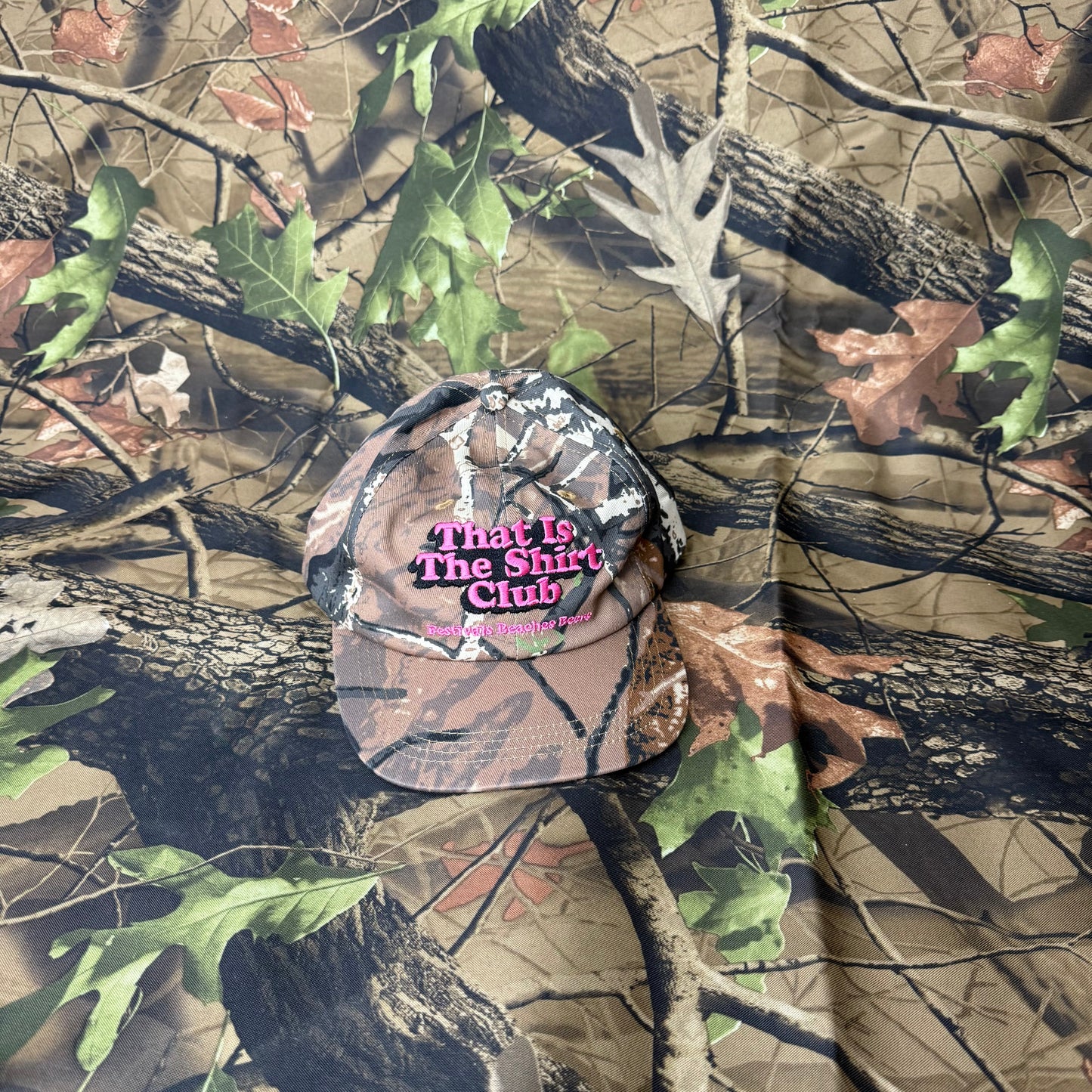 PINK CAMO CAP